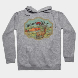 Ulmer Lager Strong Beer Retro Defunct Breweriana Hoodie